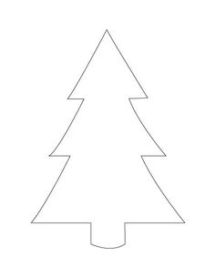 the outline of a christmas tree