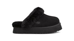 Shop the Disquette slipper at ugg.com from FREE SHIPPING on all full-priced orders! Disco Style, Dr Shoes, Black Uggs, Sheepskin Slippers, Ugg Slippers, Platform Slippers, Slipper Shoes, Outdoor Wear, Womens Uggs