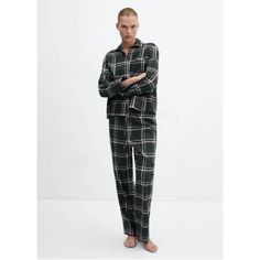 Flannel fabric, Straight design, Long design, Tartan print, Medium waist, Elastic waist with tie closure, Two side pockets, Co-ord Cotton Pajama Pants, Womens Pajamas Pants, Lace Nightgown, Ralph Lauren Style, Pyjama Bottoms, Flannel Pajamas, Total Look, Cotton Pyjamas, Pajama Bottoms