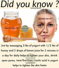 Honey Face, Skin Care Wrinkles, Skin Remedies, Skin Care Recipes, Diy Skin Care