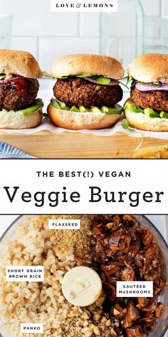 the best vegan veggie burger recipe is here