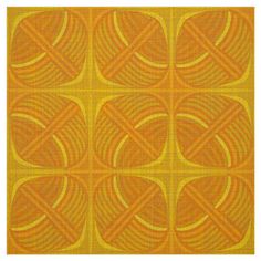 an orange and yellow pattern with circles