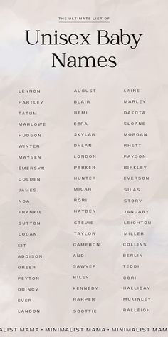 an image of a baby names poster