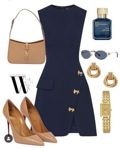 Expensive Casual Outfits, Formal Dinner Outfits For Women, High Society Outfits, Graduation Dinner Outfit, Business Women Outfits, Business Formal Outfits, Royal Outfits Classy, Monaco Outfit, Cool Trainers