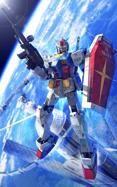 Project Divider, Mecha Artwork, Rx 78 2, Astronaut Art, Mobile Suit Gundam