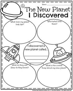 the new planet is discovered worksheet for students to practice their science and technology skills