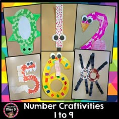 the number crafts are made from paper plates