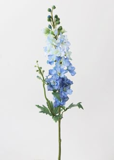 Fake Wildflowers Blue Delphinium Blue Larkspur Flower, Blue Flowers Delphinium, Dried Blue Flowers, Delphinium Bud Vase, Delphinium Flower Aesthetic, Larkspur Aesthetic, Delphinium Flower Drawing, Delphinium Flower Tattoo, Delphinium Painting