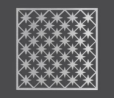 a square pattern with stars on it