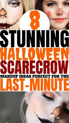 Easy Scarecrow Makeup, Scarecrow Makeup Ideas, Easy Halloween Face Painting, Diy Scarecrow Costume, Scarecrow Halloween Makeup, Halloween Costumes Scarecrow, Easy Halloween Makeup, Meme Costume, Scarecrow Makeup