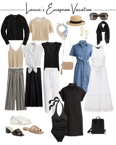 Sizzling Styles for Your Summer Getaway: Mastering the Travel Capsule Wardrobe Summer Casual Travel Outfits, Travel Capsule Wardrobe Summer Beach, 10 Day Travel Wardrobe Summer, Summer Travel Capsule Wardrobe, Capsule Wardrobe Women, Spring Summer Capsule Wardrobe, Travel Capsule, Travel Capsule Wardrobe