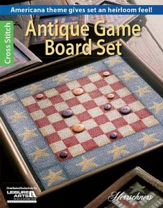 an antique game board set with buttons on it