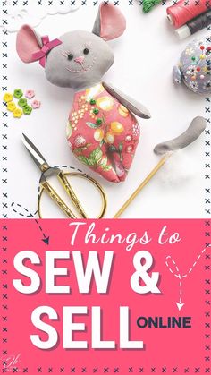 an advertisement for sew and sell online