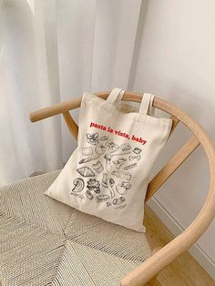 About this product: Pasta Tote Bag | Pasta Lover Cotton Canvas Bag | Foodie Womens Bag | Italy Shopper Bag | Italian Food Gift for Foodie This 100% cotton bag comes in one size - 15" x 16"- perfect for everyday wear. The canvas material is durable and will last for years. The bag features 20" handles (made from the same canvas), making it easy to carry even with a week's worth of shopping. Add a touch of personalization to make a great gift! ✨Product details✨ .: 100% cotton canvas .: Heavy fabri Italian Bags, Womens Bag, Pasta Lover, Canvas Making, Gift Product, Italian Food, Shopper Bag, Tote Bag Design, Cotton Bag