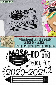 the back to school svg bundle includes two different designs, one with an image of a