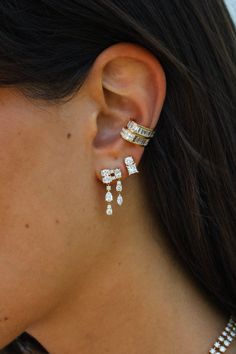 DIAMOND MAYA EARRINGS – Anita Ko Anita Ko Jewelry, Jewelry Stack, Formal Earrings, Diamond Ear Cuff, Anita Ko, Dope Jewelry, Earrings Round, Jewelry Lookbook, Stacked Jewelry