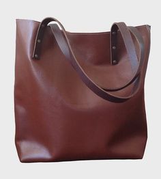 Small Leather Tote by TCLA on Scoutmob Shoppe Clothes Encounters, Trendy Stuff, Handmade Leather Tote, Spot It, Leather Totes, Daily Outfit Inspiration, Simple Leather, Earn Cash