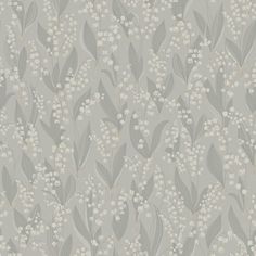 grey and white wallpaper with small flowers