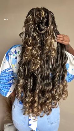 Long Knotless Box Braids Hairstyles, Mermaid Braids, French Curls, Straightening Natural Hair, Short Box Braids Hairstyles, Pretty Braids, French Curl, Short Box Braids, Red Carnation