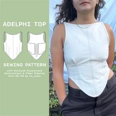 the sewing pattern is designed to be used as a top