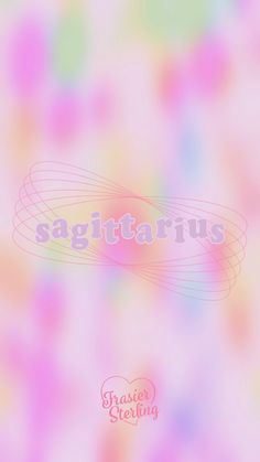 an abstract background with the word sagitarius on it