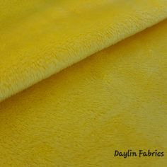 the yellow fabric is very soft