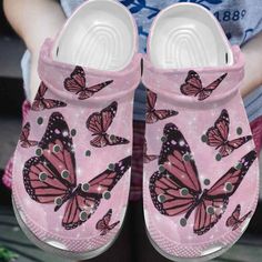 Get your product: Pink Butterfly Bling Croc Shoes For Women - Cutie Butterfly Shoes Crocbland Clog Birthday Gifts For Daughter Mom Niece
1. PRODUCT INFORMATION:

Incredibly light and fun to wear.
Water-friendly and buoyant; weighs only ounces.
Ventilation ports add breathability and help shed water and debris.
Easy to clean and quick to dry.
Upper: Croslite.
Lining: Croslite.
Sole: Croslite.
2. SIZE CHART:
3. RETURN:
We will gladly issue you a replacement item or issue a refund back to your orig Bling Crocs, Birthday Gifts For Daughter, Croc Shoes, Crocs Fashion, Butterfly Shoes, Gifts For Daughter, Kawaii Shoes, Versatile Shoes, Crocs Classic Clogs