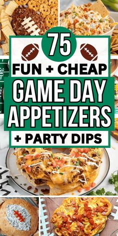 the ultimate game day appetizers and party dips