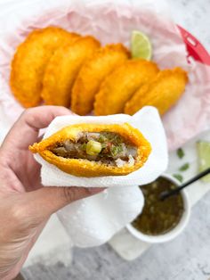 Empanada with meat and potatoes Corn Masa Empanadas, Plantain Empanada Dough, Crispy Empanada Dough, Cheesy Plantain Empanadas, Cornmeal Empanadas Dough Recipe, Colombian Empanadas Dough, Corn Empanadas Dough, Empanadas Recipe Colombian, Corn Empanadas Recipe