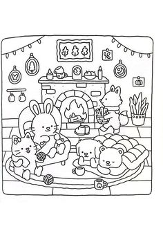 Fuzzy Hygge: Cute and Cozy Coloring Book for Adults & Teens 24 Cute Coloring Pages Aesthetic Christmas, Pretty Colouring Pages, Bobby Goods Coloring Page Printable Christmas, Colouring Pages Kawaii, Sweet Coloring Pages, Cute Color By Number, Trans Coloring Pages, Coloring Sheet Christmas, Opposites Coloring Pages