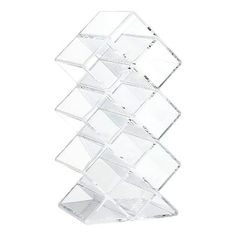 a clear acrylic display case with six compartments