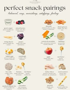 the perfect snack pairings poster