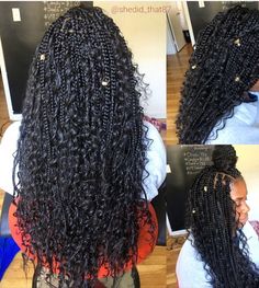 Bohemian Box Braids, Hairstyle Hacks, Braids With Shaved Sides, Blonde Box Braids, Short Box Braids, Long Box Braids