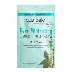 If you're struggling with enlarged pores then this is the face mask for you. The Que Bella Pore Minimizing Mask is formulated with kaolin, a natural clay which helps to cleanse away excess oils and help improve the appearance of pores. Enriched with cooling camphor and peppermint oil, the face mask helps to cleanse and purify the skin. 

How to: cleanse your face with warm water and pat dry. Apply the mask with your fingertips. Leave the mask on for 15 minutes or until completely dry, then rinse Face Mask Brands, Bella Beauty, Peach And Lily, Mask Pack, Mask Types, Lipstick Stain, Natural Clay, Large Pores, Mud Mask