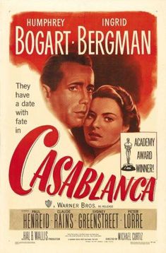 an old movie poster for the film cassbanaca