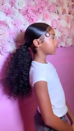 Cute Ponytail Hairstyles, Ponytail Hairstyle, Birthday Hairstyles, Quick Natural Hair Styles