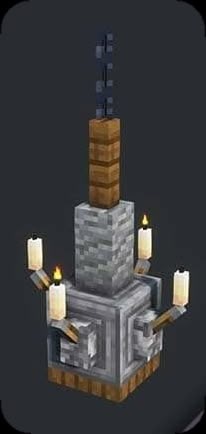 an image of a tower with candles on it