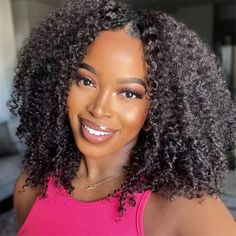 PRICES MAY VARY. 1.【V Part Curly Wig Hair Material】: 100% Virgin Human Hair, 10a Grade, All Come From Young Girl Donors. 2.【Hair Quality&Advantage】: Glueless V Part Wig with Clips No Lace, No Gel. Minimal Leave Out or No Leave Out, No Sew-In. Allow You to Wear Your Own Real Scalp in Your Parting Area. More Natural, Beginner Friendly, Minimum Tangling And Shedding. 3.【Average Cap Size】: Medium Size (22 - 22.5 Inch) with 8 Combs and 1 Straps, Can Adjustable Strips to Make the Wig Universal-Flexible & Comfortable. 4.【Hair Color and Density】: Natural Black Color, Matches the Roots of Your Hair, 150% Density. 5.【Package Included】: 1 piece V Part kinky Curly Human Hair Wig and Some Free Gifts. If You Have any Questions about the Product, Please Feel Free to Contact Us and We Will be Happy to Ass V Part Wig, Part Wigs, Curly Bob Wigs, U Part Wig, U Part Wigs, U Part, Natural Human Hair, Curly Human Hair Wig, Coily Hair