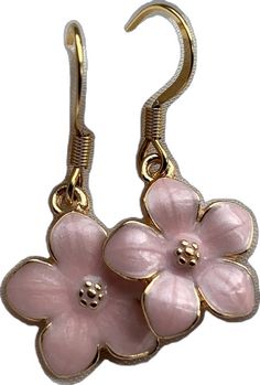 Spring Feminine 3d Flowers Jewelry, Feminine Rose Gold Earrings For Spring, Feminine Blossom Jewelry For Spring, Delicate Spring Jewelry With 3d Flowers, Spring Flower Shaped Jewelry With 3d Flowers, Spring Rose Gold Flower Jewelry, Blossom Color Jewelry With 3d Flowers, Blossom Flower Jewelry With 3d Flowers, Feminine Flower-shaped Earrings For Gifts