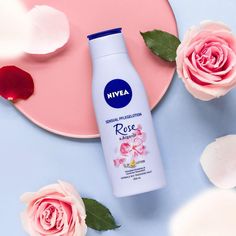 Lotion Photography, Body Lotion Photography, Nivea Body Care Products, Rose Body Care Products, Nivea Rich Nourishing Lotion, Body Serum Nivea, Spray Moisturizer, Extremely Dry Skin