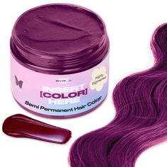 violetgarnet Hair Dye No Bleach, Violet Hair Dye, Dark Violet Hair, Ruby Red Hair, Color Depositing Conditioner, Vegan Hair Dye, Healthy Hair Colors, Violet Hair Colors, Hair Color Mahogany