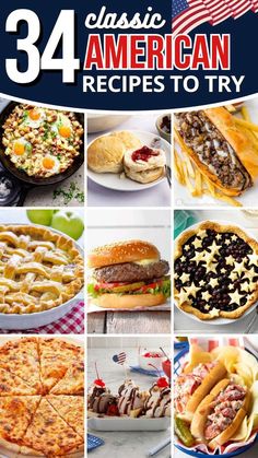 American Diner Recipes, American Classic Recipes, Classic American Dinner Recipes, American Dishes Meals, American Party Food, American Dinner Ideas, Classic American Food