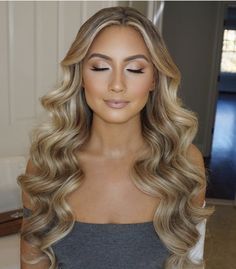 2022 Bridesmaid Hair, Pageant Hair And Makeup, Hair And Makeup Wedding, Glam Wedding Makeup, Pageant Hair, Bridal Makeup Natural, Wedding Day Makeup, Long Hair Wedding Styles