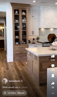 the kitchen is clean and ready to be used for cooking or dining room decorating