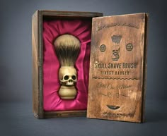 Skull Shaving brush - Hand made finest bardge Shave Brush with elegant box - Now on SALE: https://www.etsy.com/listing/191419048/skull-shaving-brush-hand-made-finest Goth Chic, Shop Inspiration, Creativity Inspiration, Clean Shave, Shaving Brushes