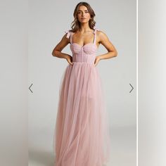 Showpo Emmary Bustier Bodice Tulle Gown In Pink Beautiful Tulle Bridesmaid Or Wedding Guest Dress With Corset Top, Never Worn Size Xl Photo Shoot Dress, Birthday Photo Shoot, Prom Dress Inspo, Maid Of Honour Dresses, Classy Prom Dresses, Tulle Bridesmaid Dress, Cute Prom Dresses, Blush Dresses, Tulle Gown