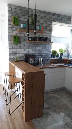 the kitchen is clean and ready for us to use in its new owner's home