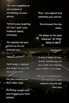 a poem written in the middle of an empty parking lot at night with lights on