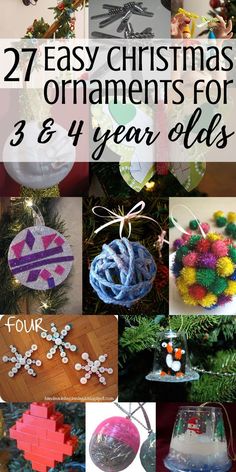 Christmas Tree Decorations For Kids, Picture Christmas Ornaments, Stick Christmas Tree, Christmas Crafts For Toddlers, Preschool Christmas Crafts, Diy Christmas Tree Ornaments, Christmas Tree Decorations Diy