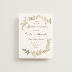 Forget Me Nots Rehearsal Dinner Cards by Jenna Holcomb | Minted